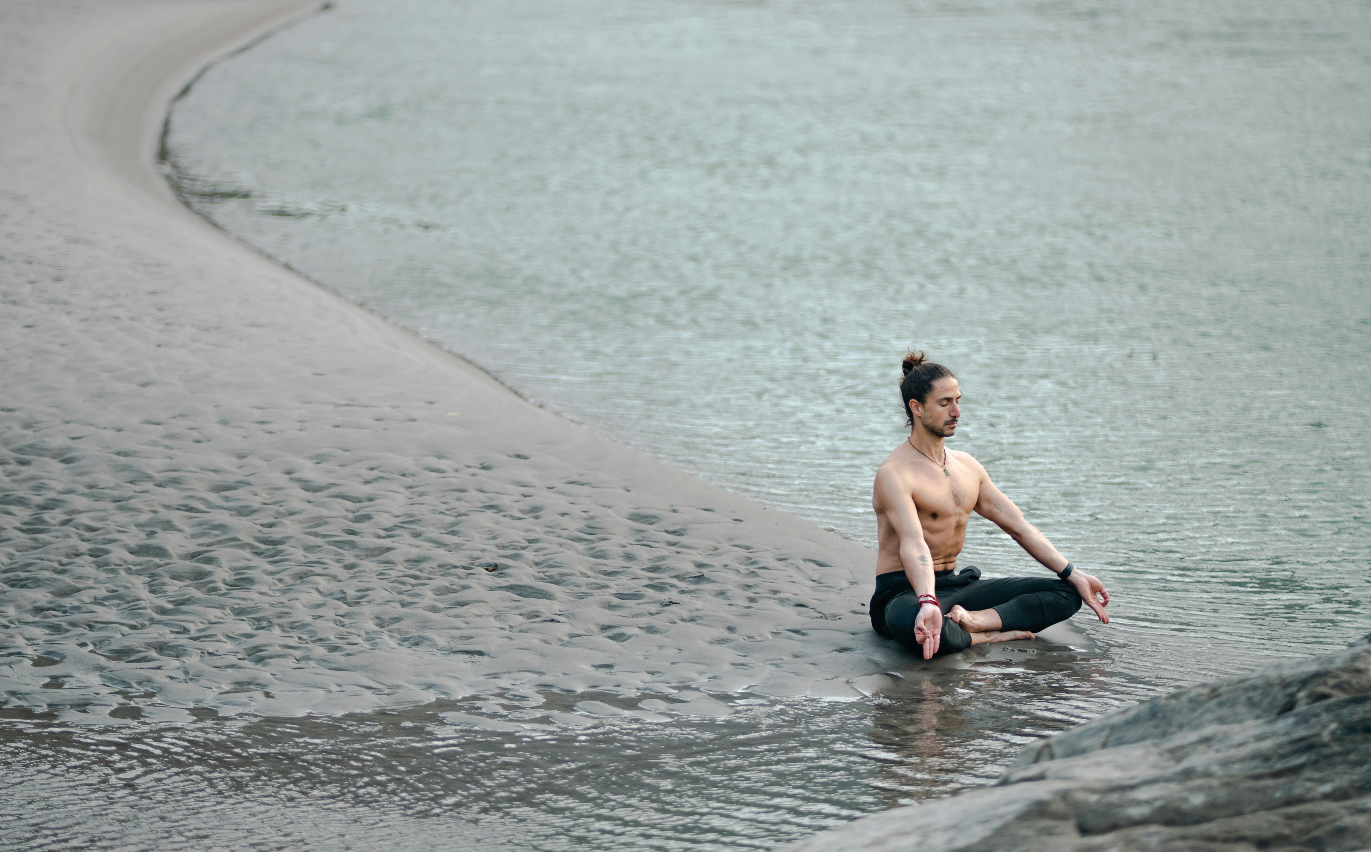 Person in a relaxed and peaceful state